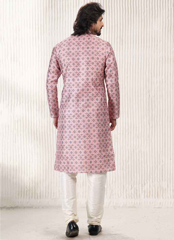 Opulent Grand banarasi silk Premium Kurta Pajama | Handcrafted with Intricate Details for Timeless Appeal
