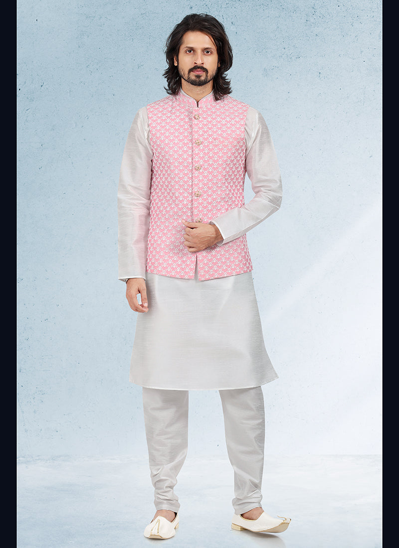 Elite Regal banarasi silk Premium Kurta Pajama | Finely Detailed to Enhance Your Look for Formal Events