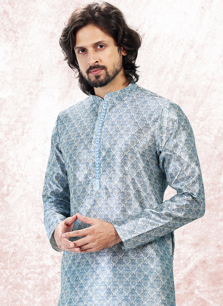 Exclusive Designer banarasi silk Premium Kurta Pajama | Perfect for Grand Celebrations & Traditional Gatherings
