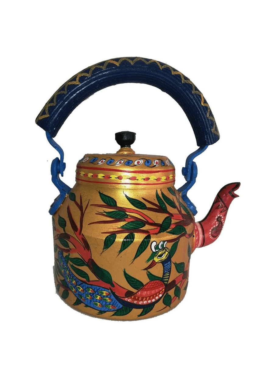 Handpainted Kettle 1L | Artistic Serveware for Tea & Coffee
