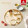 Attro Satvik Kansa Maharaja Ayurvedic 7 PC Dinner Set | Traditional Indian Dining