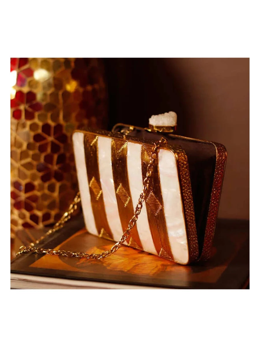 Riwayat Mother of Pearl Clutch | Sophisticated Handcrafted Elegance