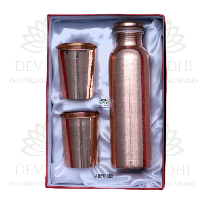 Gift-Ready Copper Jug & Glass Set | Upahaaram Collection