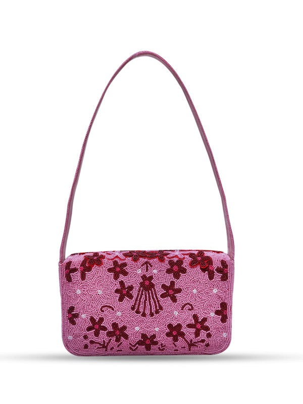 Orchid Baguette Bag with Handle | High-End Fashion Accessory