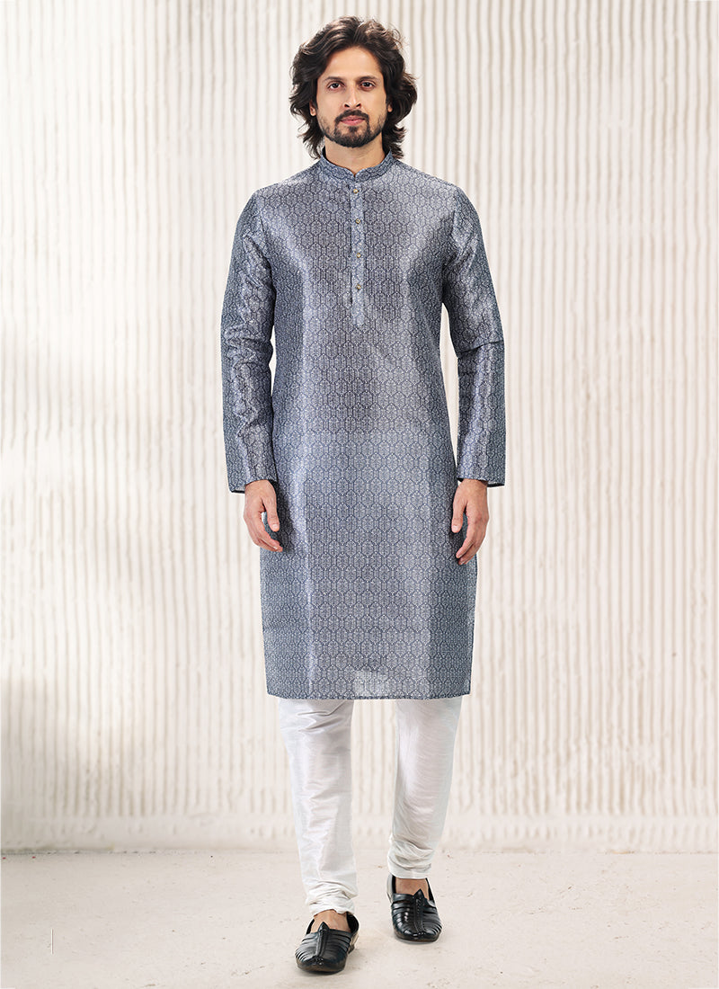 Charismatic Fashion banarasi silk Premium Kurta Pajama | Luxury Attire for Weddings & Special Moments