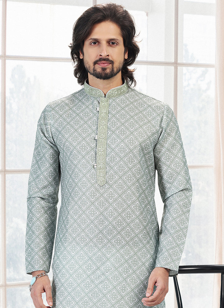 Charismatic Fashion cotton Premium Kurta Pajama | Enriched with Fine Embroidery & Graceful Aesthetic