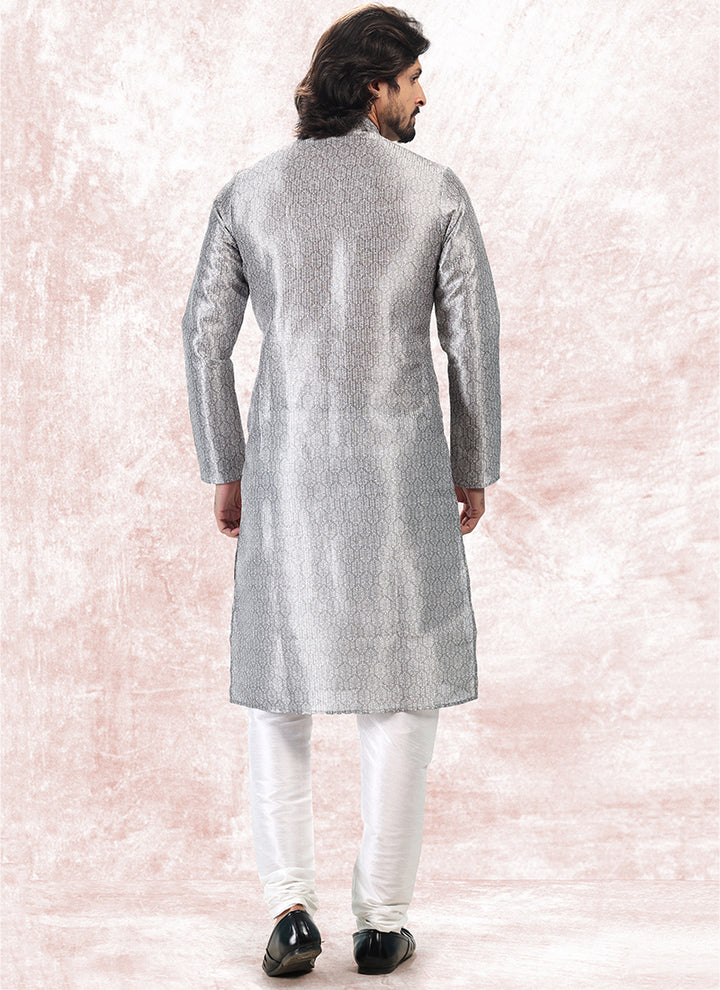 Charismatic Fashion banarasi silk Premium Kurta Pajama | Luxury Attire for Weddings & Special Moments