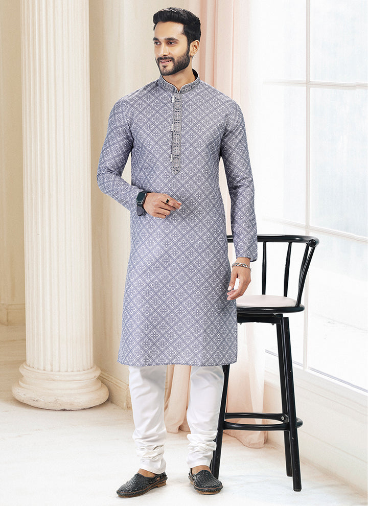 Charismatic Fashion cotton Premium Kurta Pajama | Enriched with Fine Embroidery & Graceful Aesthetic