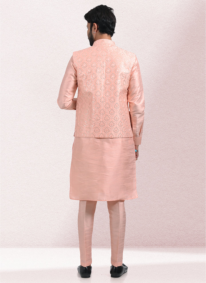 Luxurious Handcrafted art silk Premium Kurta Pajama | Designed to Elevate Your Style for Cultural Events