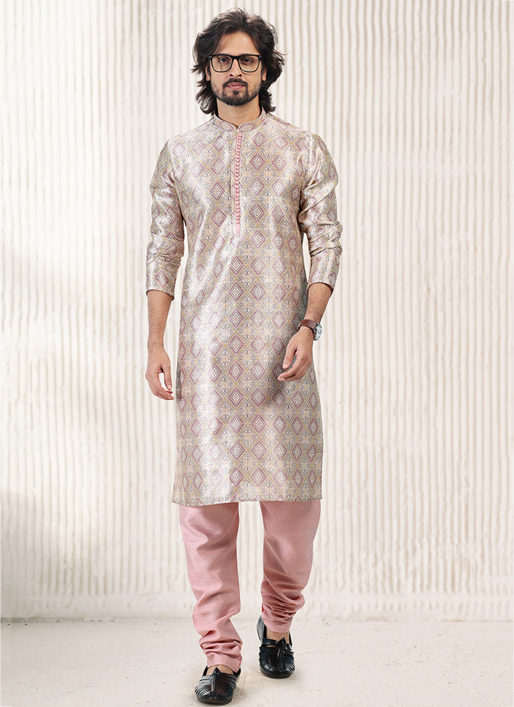 Timeless Elegant banarasi silk Premium Kurta Pajama | Intricately Crafted for Cultural & Festive Excellence