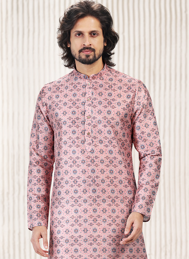 Opulent Grand banarasi silk Premium Kurta Pajama | Handcrafted with Intricate Details for Timeless Appeal