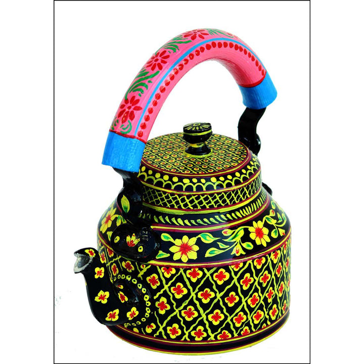 Designer Handpainted Kettle for Tea and Coffee | Home Decor Accessory 1L