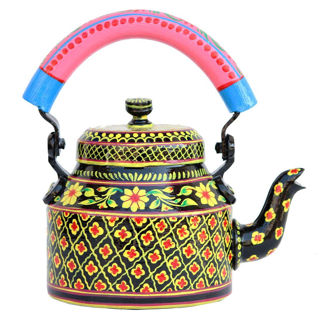 Designer Handpainted Kettle for Tea and Coffee | Home Decor Accessory 1L