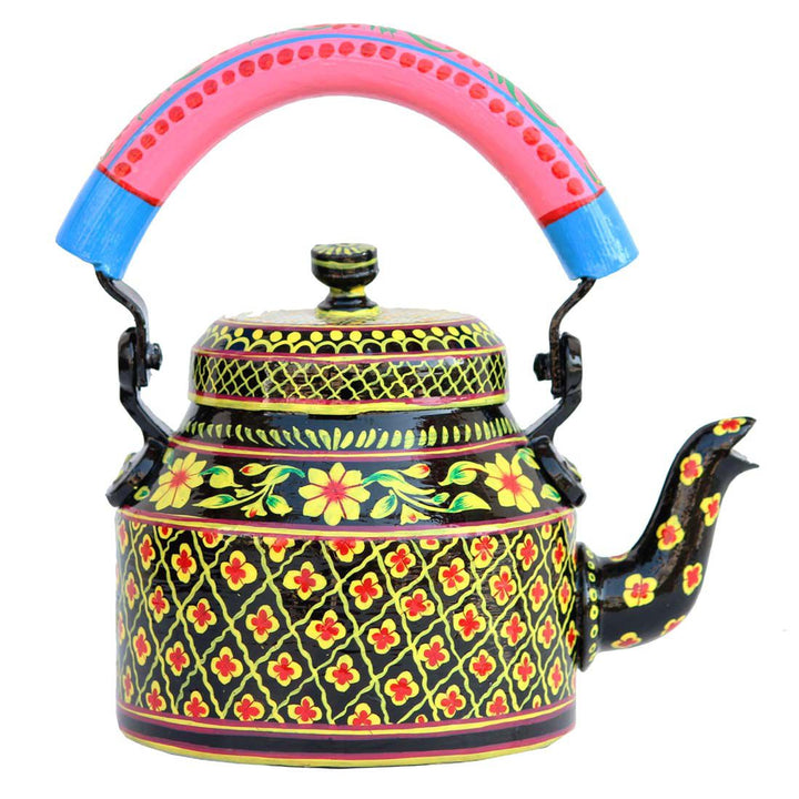 Designer Handpainted Kettle for Tea and Coffee | Home Decor Accessory 1L