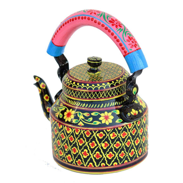 Designer Handpainted Kettle for Tea and Coffee | Home Decor Accessory 1L