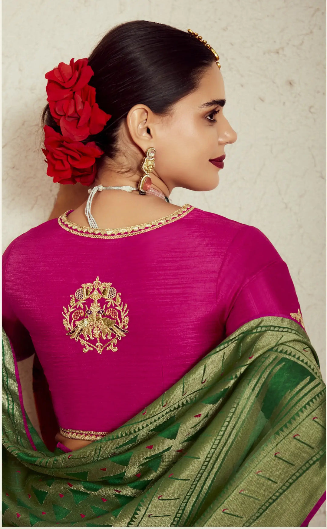 Chic Mustard Silk Saree with Dupin Blouse & Stylish Embroidery Work