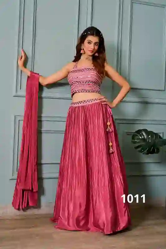 Perfect Blush Pink Lehenga Set for Parties, Weddings, & Festivities