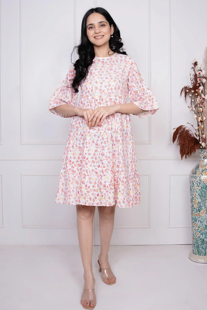 Mommy and Me Matching Dresses | White Floral Print