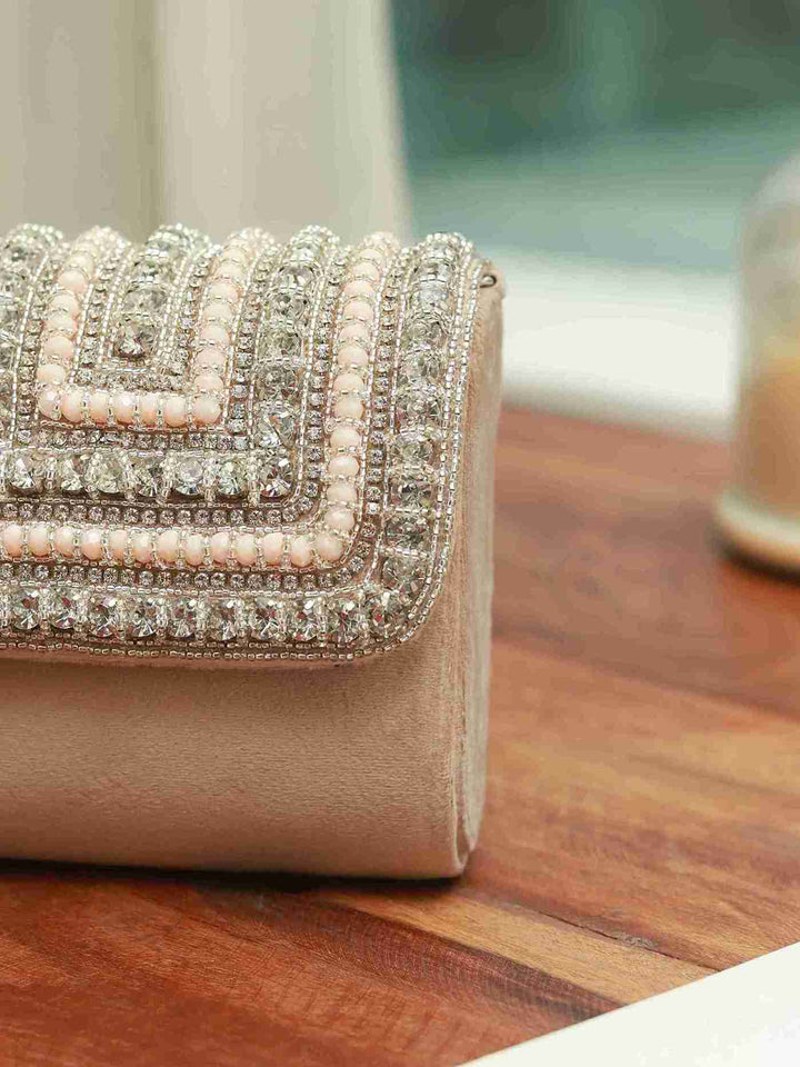 Nysa Mini Bag | Embroidered Handle Clutch for Elegant Style