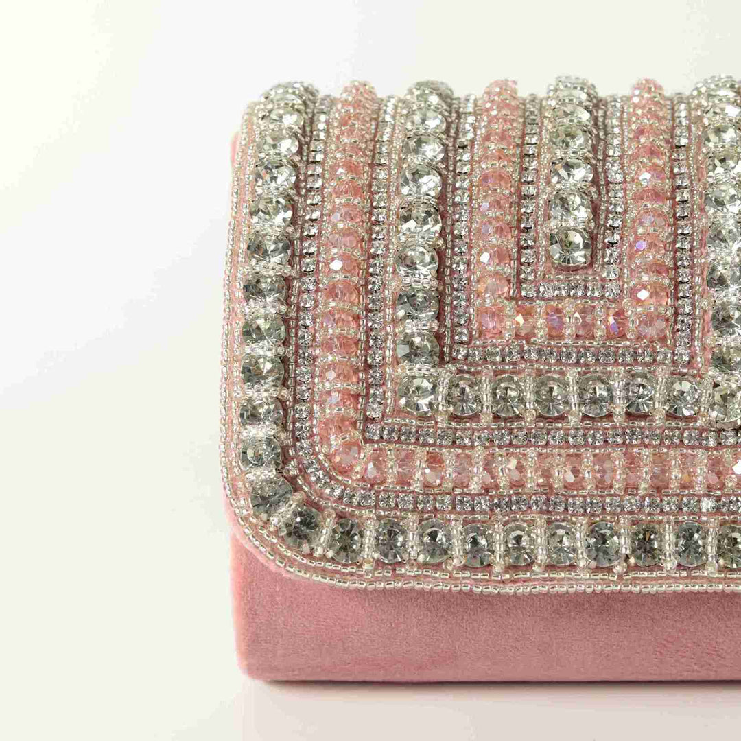 Nysa Mini Bag | Handcrafted Embroidered Handle Fashion Clutch