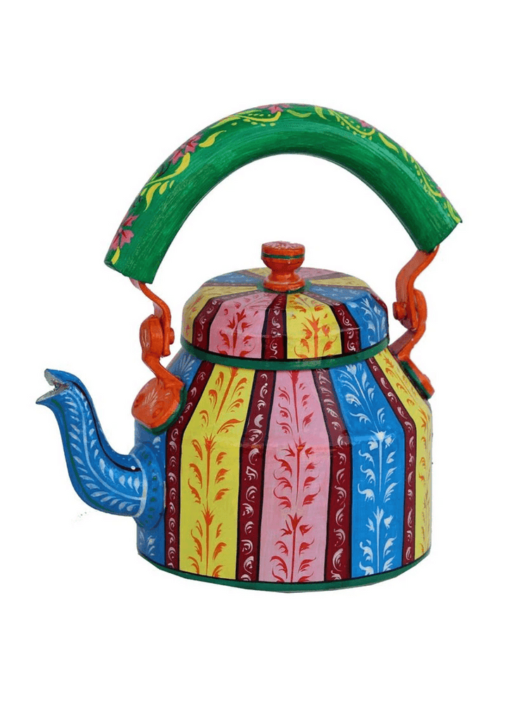 Ethnic Handpainted Kettle | Designer Tea Pot for Celebrations