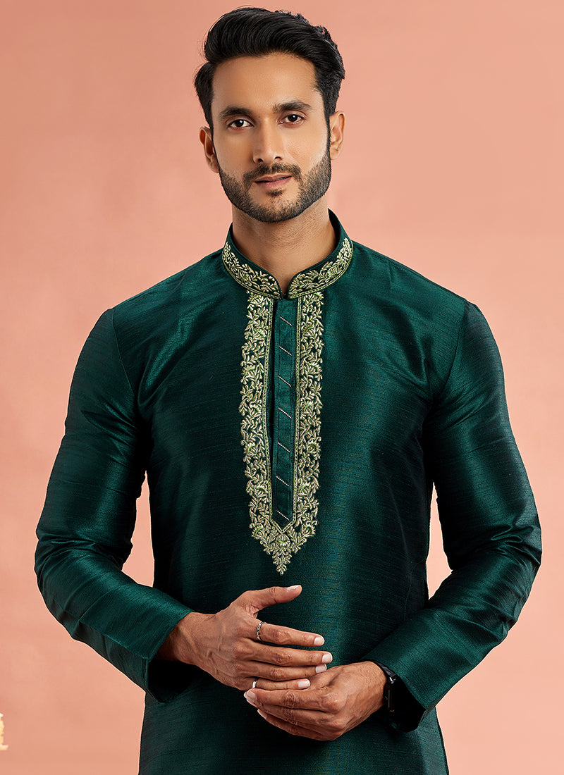 Stylish banarasi art silk Premium Kurta Pajama | Crafted for Cultural & Festive
