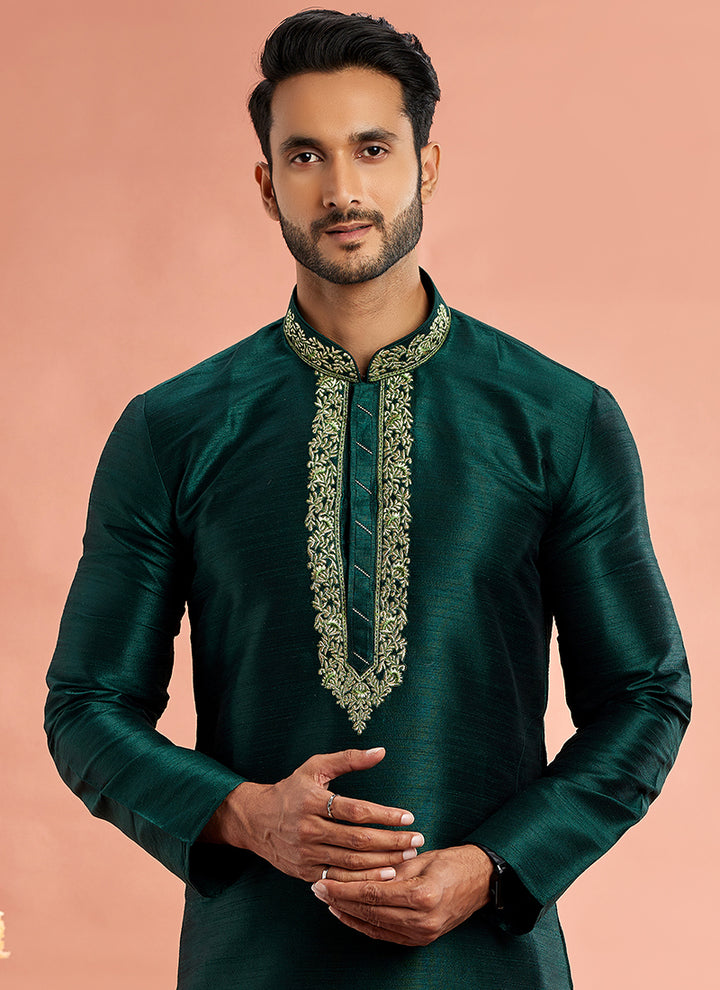 Stylish banarasi art silk Premium Kurta Pajama | Crafted for Cultural & Festive