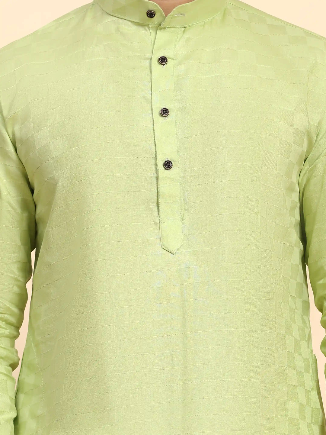 Light Green Pure Cotton Kurta Pajama for Men | Traditional Elegance