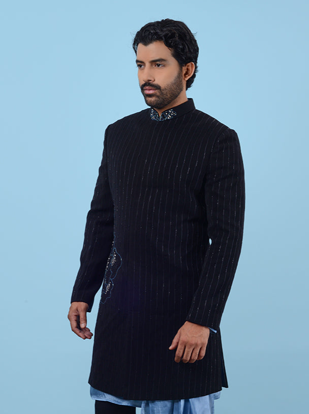 Black Indo-Western for Men | Elegant Outfit for Special Occasions