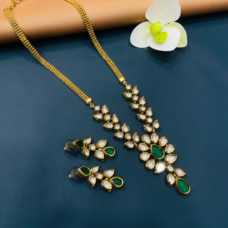 Exquisite designer long necklace, crafted for elegance in weddings.