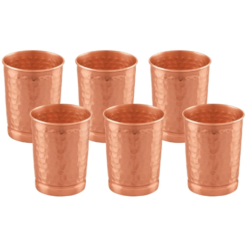 Stylish Amrutam Hammered Copper Glass Set | Health Benefits in Every Sip