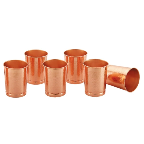 Stylish Amrutam Hammered Copper Glass Set | Health Benefits in Every Sip
