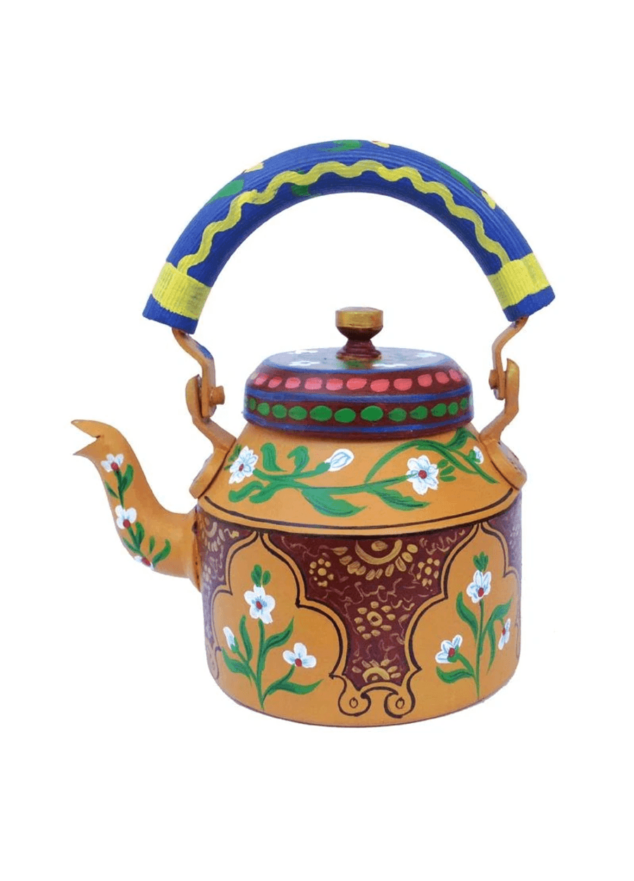 Festive Serveware Kettle 1L | Handcrafted Metal Tea Pot
