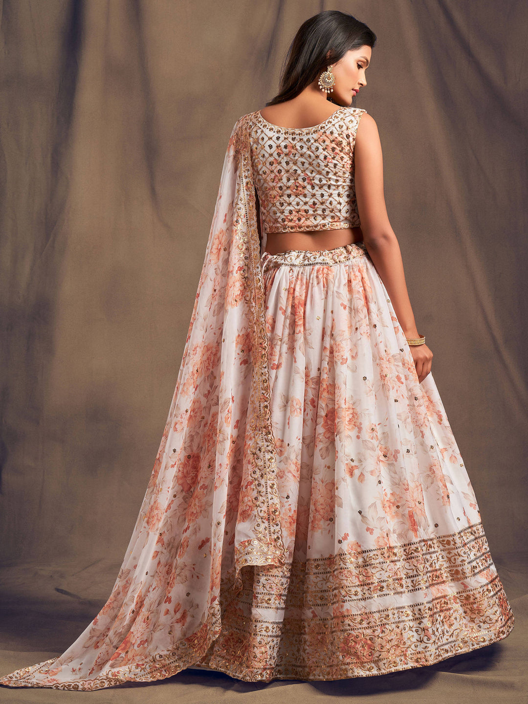 Designer white bridal lehenga for weddings and special occasions