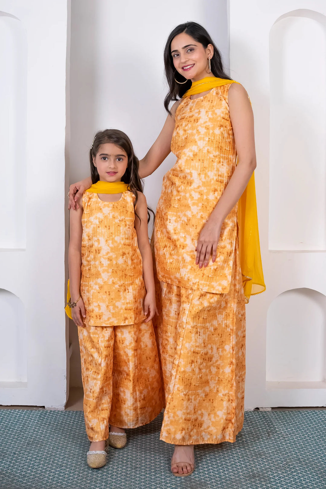 Amber Harmony: Mom & Me Tie-Dye Suit Set