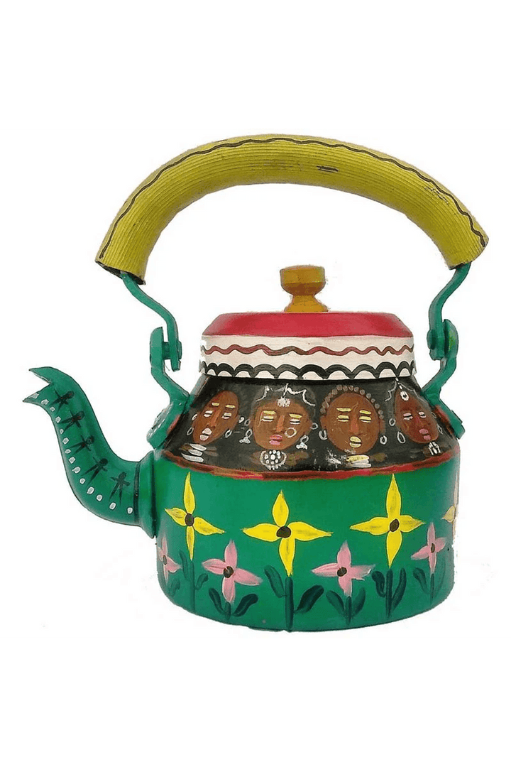 Designer Handpainted Tea Kettle 1L | Decorative Home Serveware
