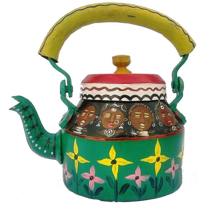 Designer Handpainted Tea Kettle 1L | Decorative Home Serveware