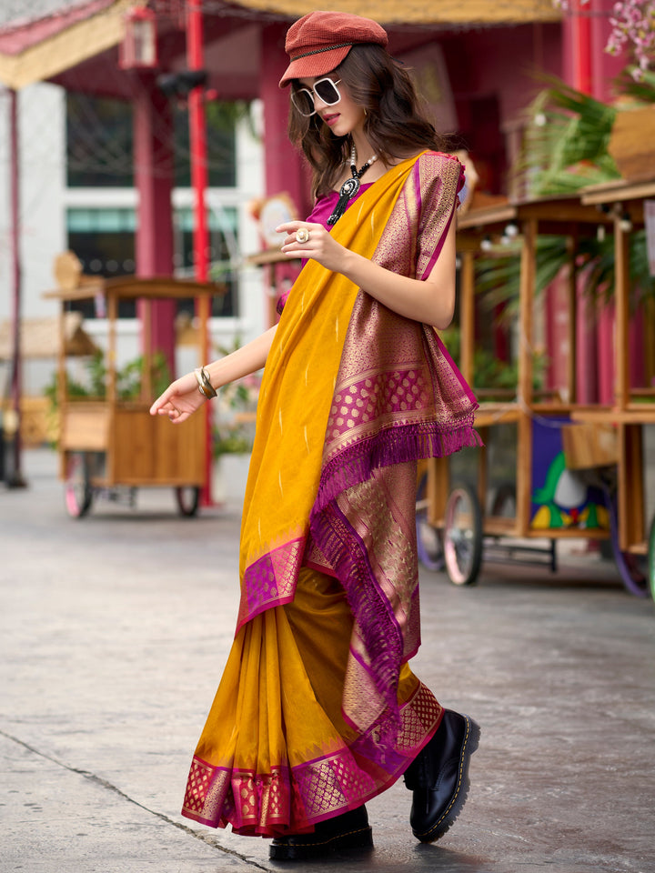 Vibrant color luxurious fabric exclusive attire crafted for elegance and style.