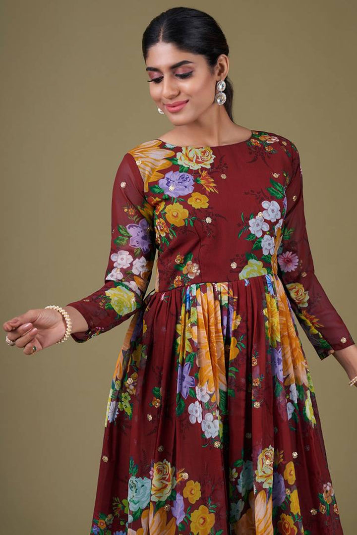 Elegant Designer Anarkali | Soft Net Dupatta with Embroidery Work