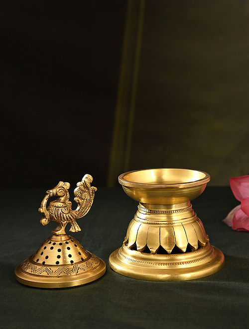 Brass Incense Burner | Fragrant Pooja Essential