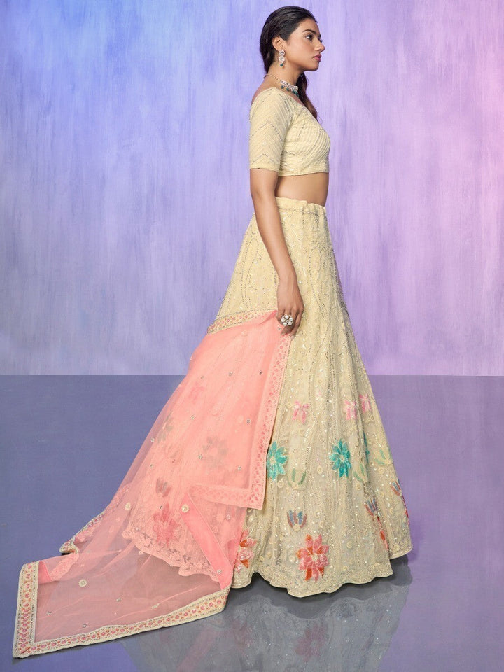 Amazing Off-White Lehenga Choli | Perfect for Weddings & Parties