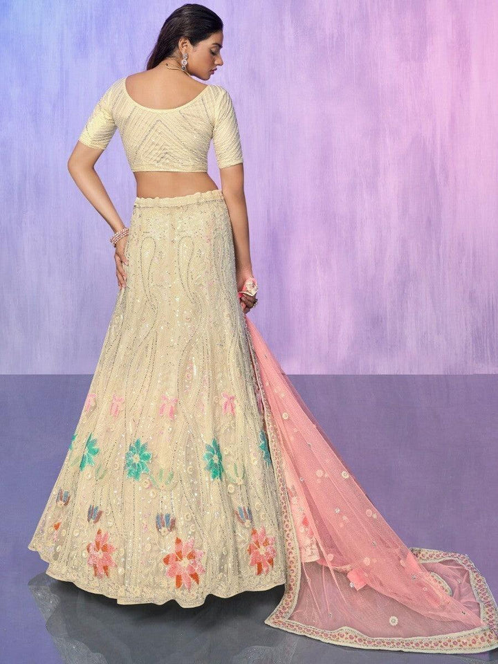 Amazing Off-White Lehenga Choli | Perfect for Weddings & Parties