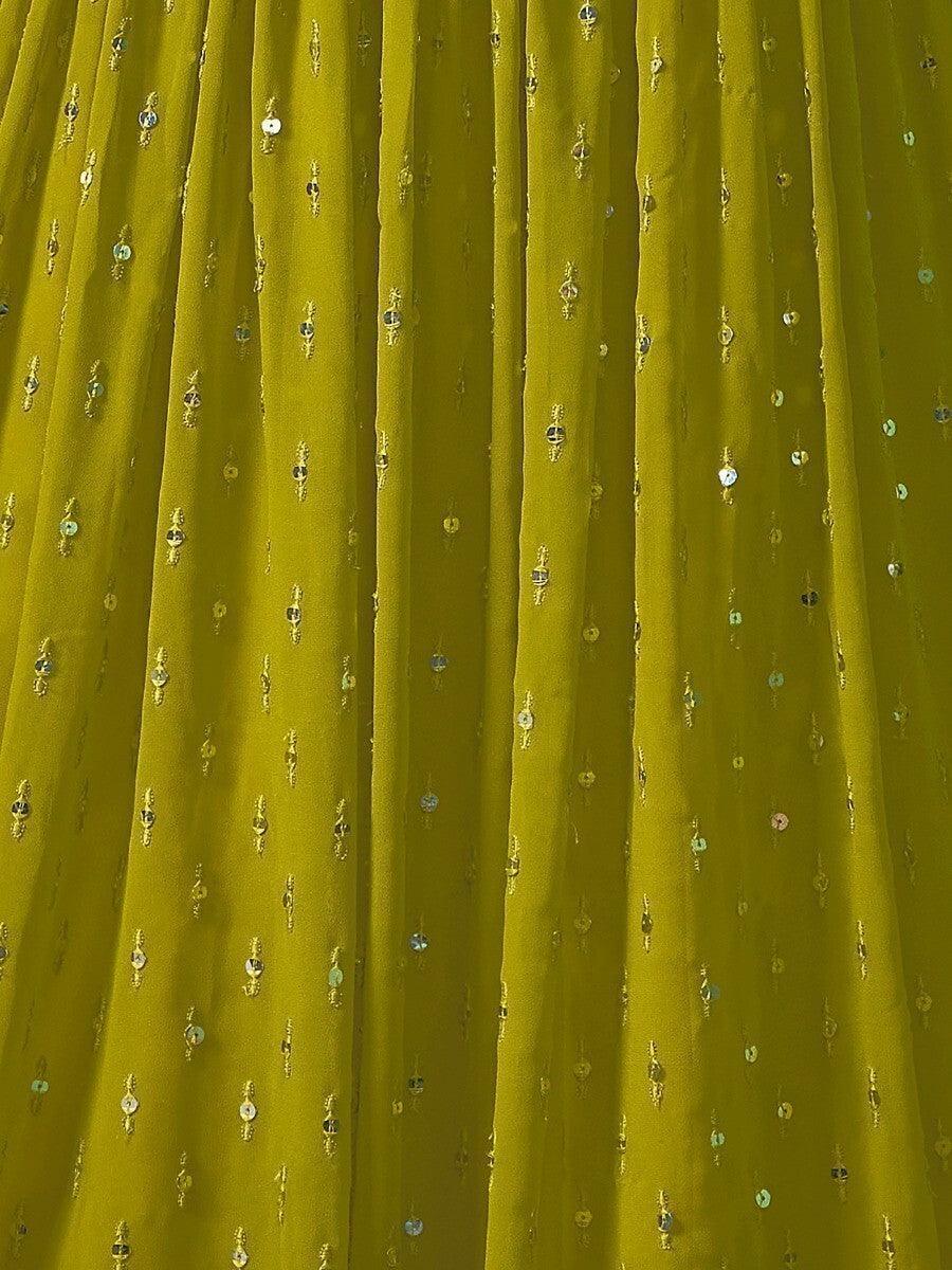 Luxury Green Georgette Lehenga | Bridal Lehenga Choli for Brides & Bridesmaids