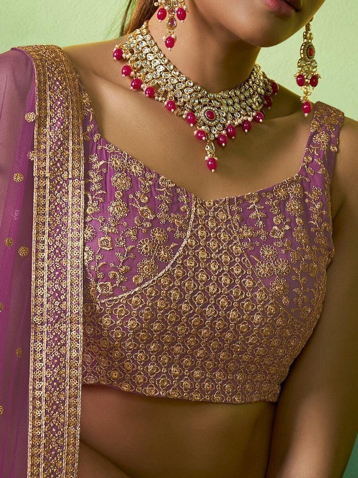 Spectacular Purple Lehenga Choli with Dupatta | Bridesmaid's Dream Outfit
