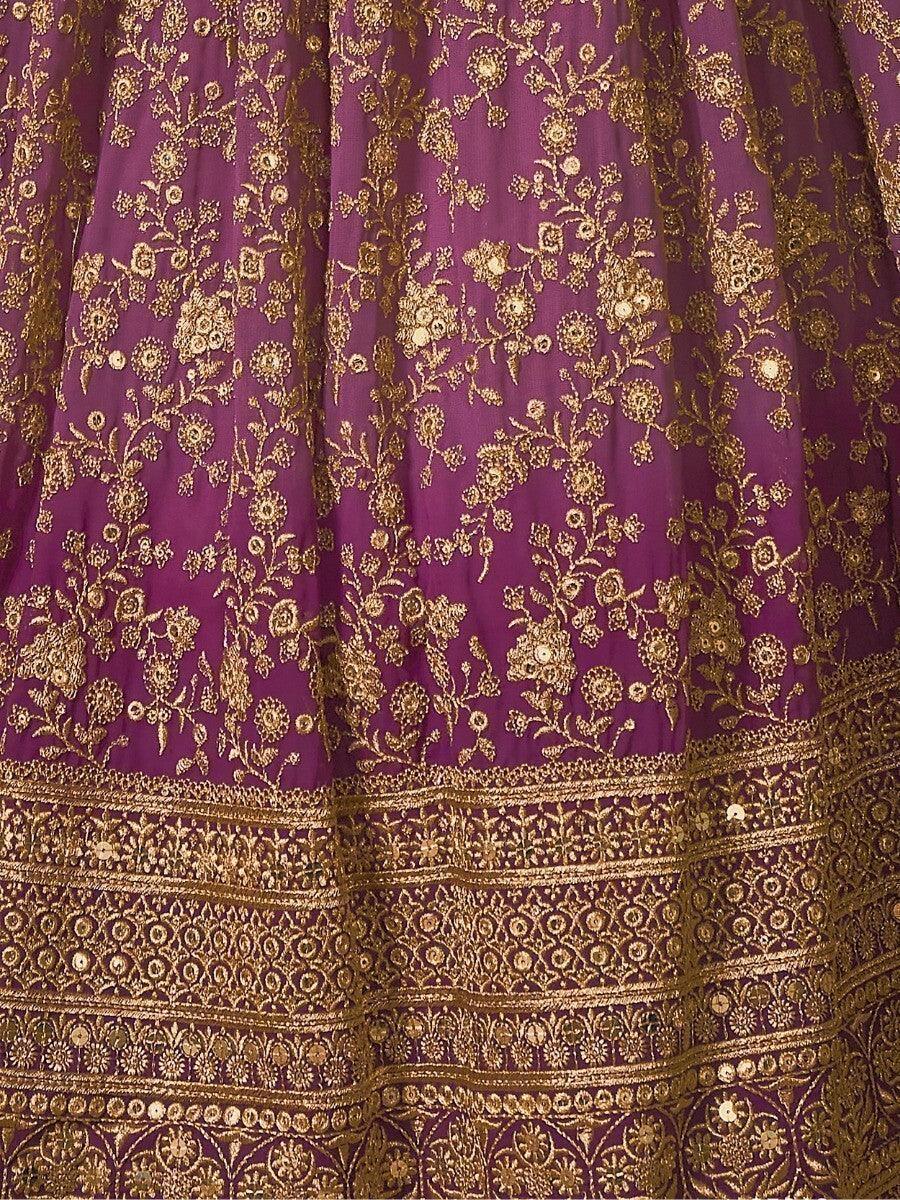Spectacular Purple Lehenga Choli with Dupatta | Bridesmaid's Dream Outfit