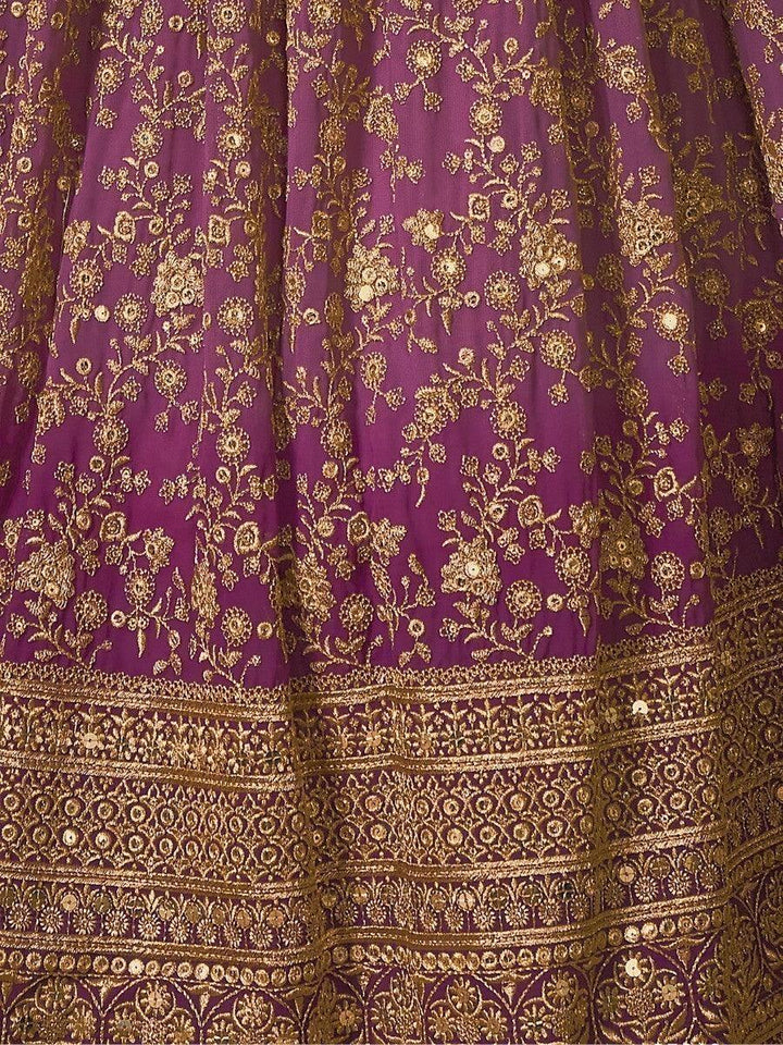 Spectacular Purple Lehenga Choli with Dupatta | Bridesmaid's Dream Outfit