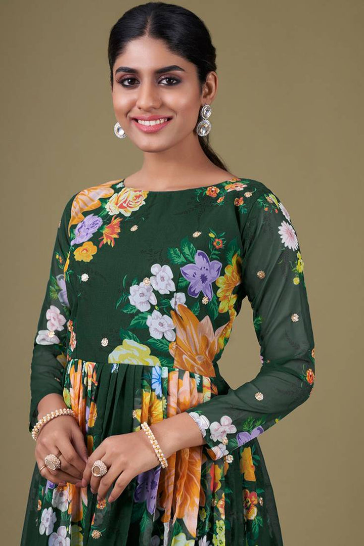 Elegant Designer Anarkali | Soft Net Dupatta with Embroidery Work