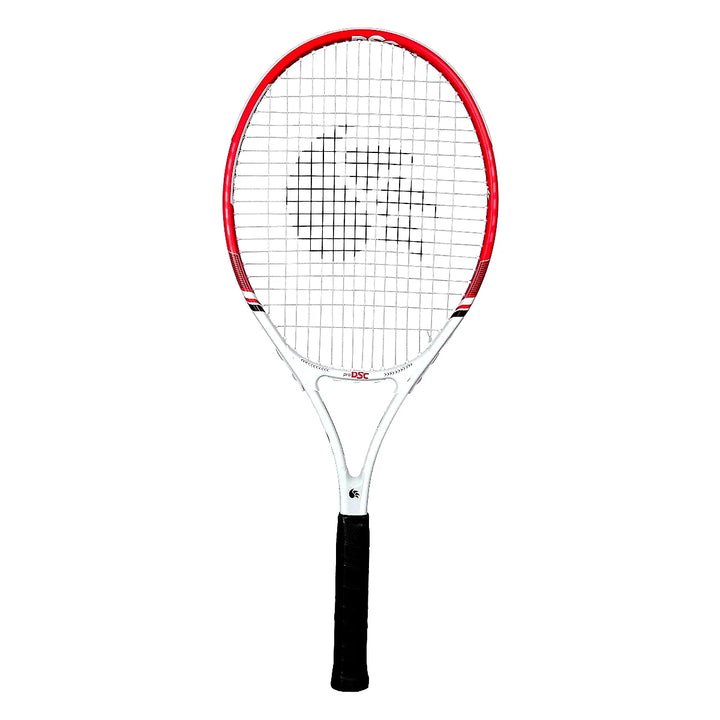 DSC Ti. Impulse Tennis Racquet (White/Red): Lightweight Titanium Tennis Racquet for Beginners and Intermediate Players