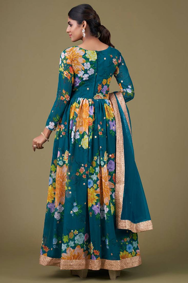 Elegant Designer Anarkali | Soft Net Dupatta with Embroidery Work