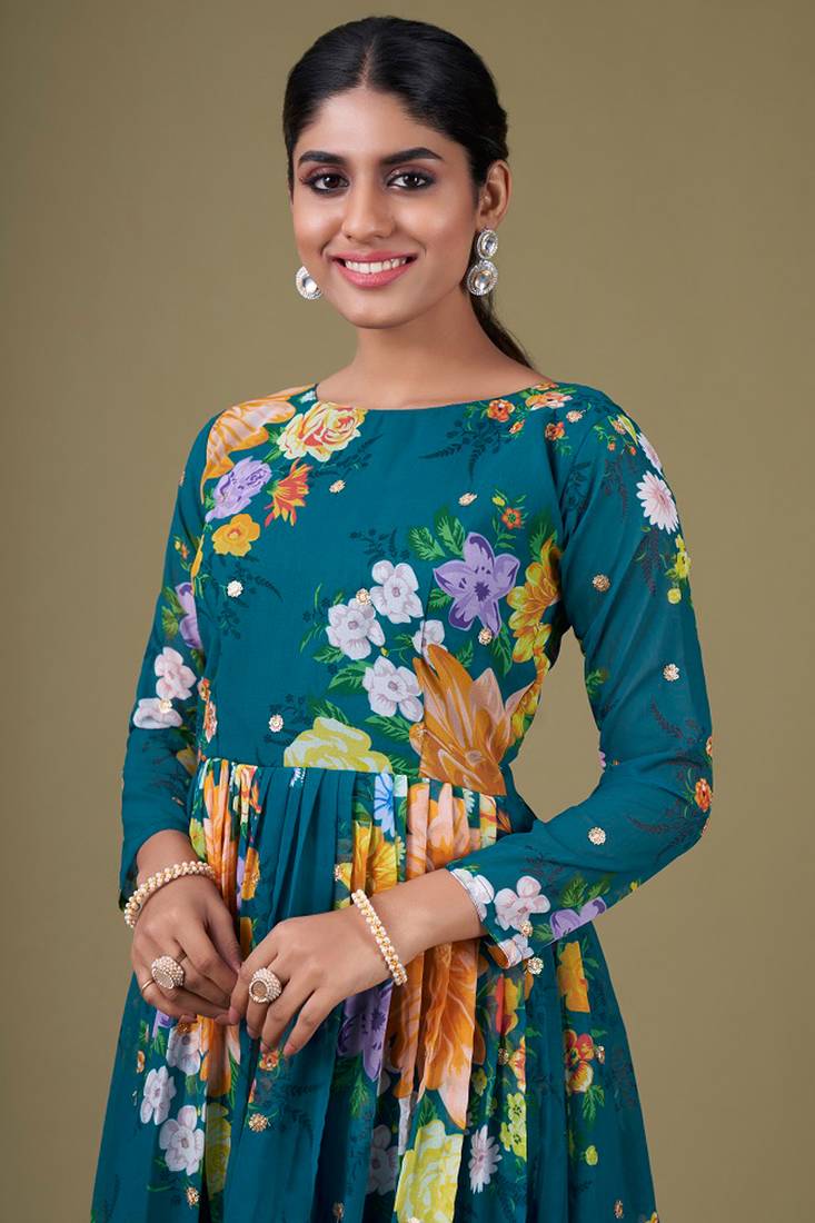 Elegant Designer Anarkali | Soft Net Dupatta with Embroidery Work